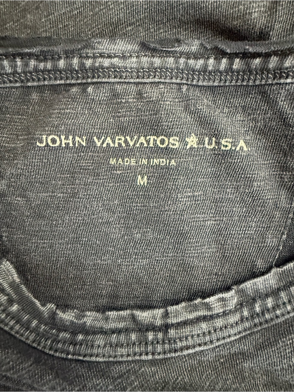 New Men's "John Varvatos ☆ USA" Black Tee Shirt - Picture 5 of 11